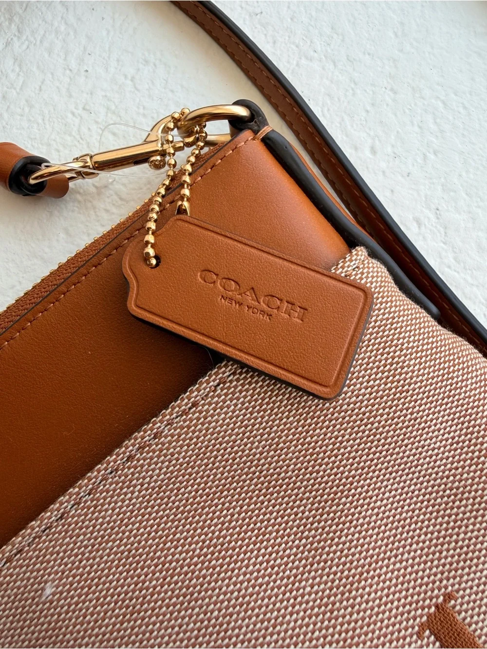 Coach Crossbody Bag in Tan and Beige
